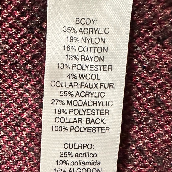 Chicos Vibrant Faux-Fur Cardigan - Picture 15 of 15